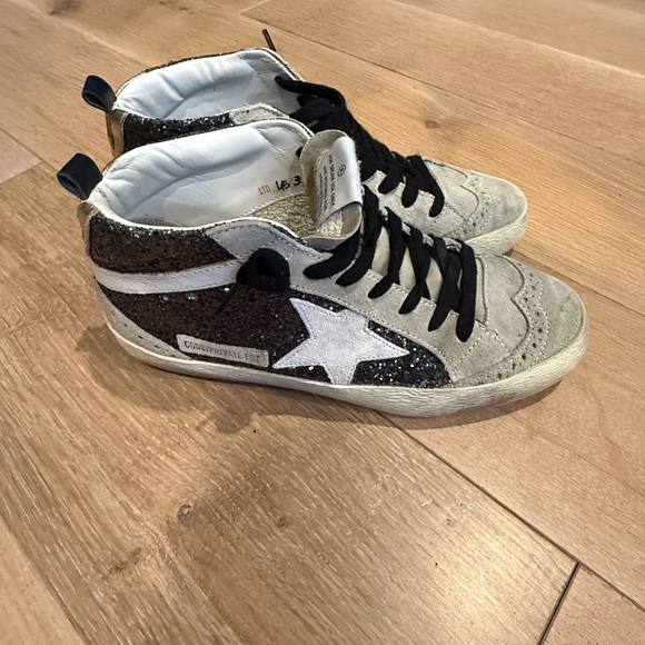 Golden Goose Deluxe Brand High-Top Sneakers - Black and White - Picture 2 of 4